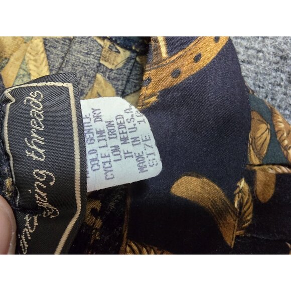 VTG Intriguing Threads Equestrian Themed Lined Maxi Skirt 90’s Women’s Size 10 - Picture 6 of 7